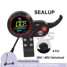 [호환] 초이스 전동 스쿠터 LCD 디스플레이 미터 패널 전원 스위치 스로틀 36V 48V 유니버설 TF-100 SEALUP, 13 SEALUP 6 Pin