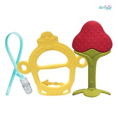 앙쥬 선물세트 치발기2p +클립1p 세트 치발기, 선물세트5 (딸기+손목옐로우), 1개