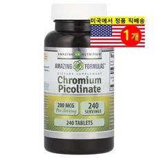 Amazing Nutrition 어메이징 뉴트리션 피콜린산크롬 200mcg 240정, 1개