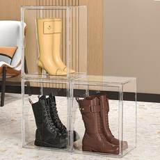 Foandbevi 투명 아크릴 가방보관함 가방수납장 1개입, 36*27*22cm, 3개