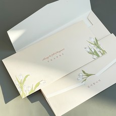 유월튤립 답례봉투 감사봉투 30매, 노랑_봉투내문구없음