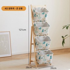 플로라323 회전책장 원목 유아 회전 책장, 1단, 4단 라지다이노소어