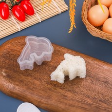 壽司模具 便當模具 DIY 三角飯糰模具, 1個, 海豚, 透明