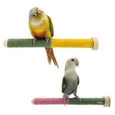 투톤 털실 앵무새 횃대 사랑 모란 왕관 코뉴어 퀘이커 횟대, 소형(BK-P-009S), 1개