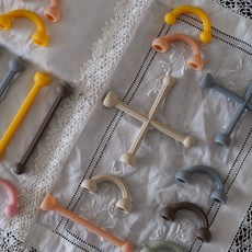 리틀숑 실리콘 블럭 어린이집 교구 선물 블록 놀이 KC인증 84P, 1개