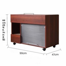 고양이 원목 화장실 냄새방지 배변통 사막화 방지 모래통, 1개, 에코 원목 체리우드 화장실포함