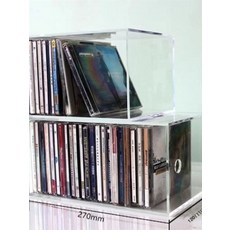 CD 정리함 투명 수납 아크릴 앨범 보관함 진열대 꽂이 팩 거치대 케이스 홀더, 01. 투명 아크릴 소형