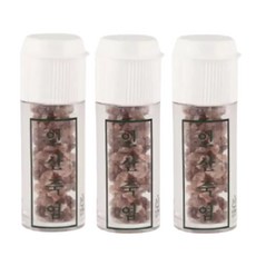 땀흘릴때 먹는소금 인삼죽염 자죽염 7g 3개 휴대용용기 세트, 1세트