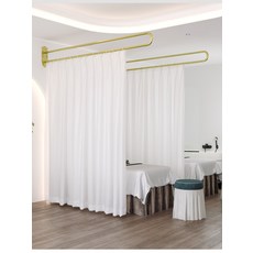 마사지샵 커튼 커튼봉 U자형 세트 미용 가림천 병원 커텐 한의원 피부관리샵 안마