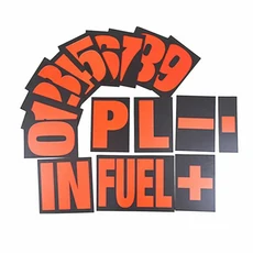 납품전문 품질보증 알루미늄 오토바이 경주 구덩이 보드 프레임 및 37PCS 번호 키트 모터스포츠 3색상, 01 Frame With Red No