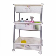 트롤리트레이 이동식 선반 3단 대 이동식트롤리 정리바스켓 59000EA 1EA, 본상품