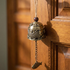 그그다 처마 풍경종 현관문 문종 도어벨, 앤틱 브론즈 톤