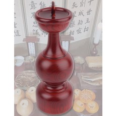 차례상 원목 촛대 제사 제례 제수용품 옻칠 나무 초 꽂이