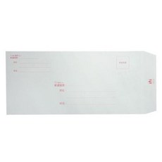 台鈕 寶山牌 12K 西式 隱密式信封 (20入) (100P), 1個, 白色