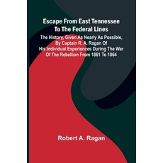 (영문도서)Escape From East Tennessee To The Federal Lines: The History Given As Nearly As... Paperback, Alpha Edition, English, 9789371346191
