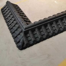 기와지붕 플라스틱 한옥 찻집 정원 인테리어 장식, 검은색 양면