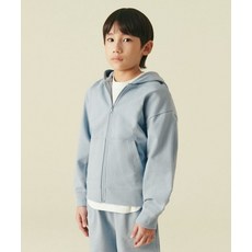 무신사 스탠다드 MUSINSA STANDARD KIDS 오버사이즈 후디드 스웨트 집업 [블루 그레이] MKBTK3Z03-BY 418666