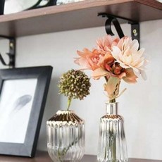 쌍문상회 지금 필요한 조화화병 골드링화병 화병 장식화병 꽃병 유리병 안젤리카 인테리어화병 유리화병 인테리어 데코화병 골드링 소품 인테리어소품 화병(대) 31872EA