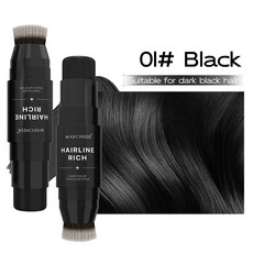 Gurene 헤어라인 필러 스틱 브러시 일체형 방수 지속 볼륨 업, 1개, 01