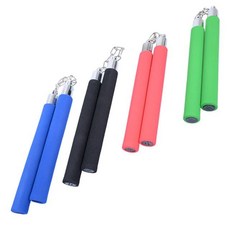 스펀지 쌍절곤 소프트 초보자 수련용 쌍절곤 연습용 안전 용품 트레이닝 휴대용 격투기 활동 체력 단련 체육, 1.스펀지쌍절곤(블루)