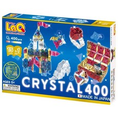 LaQ 晶透任意變 (400pcs) 日本製造立體3D拼接積木/益智玩具, 多色, 1個