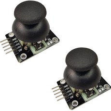 아두이노 ESP32 ESP8266 라즈베리 파이용 조이스틱 모듈 – 로봇 및 프로젝트용 아날로그 컨트롤 스틱 2개 세트, 2