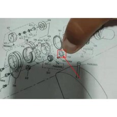 재봉틀 부품 셔틀 베드 실버 호스 모델 내부 부속품 실걸이 대형 액스 체인 슬리브, 색상: 1. Chain shaft sleeve, 1개