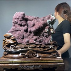 紫水晶簇擺件 天然水晶裝飾, 紫