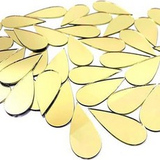 200개/묶음 2 5cm 거울 벽 스티커 나뭇잎 모양 3D 점 원형 DIY 데칼 웨딩 파티 장식, 200pcs 2 5cm, Teardrop Gold