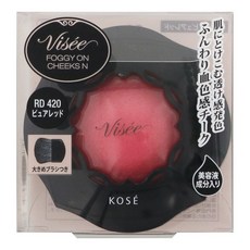 KOSE 비세 포기 온 치크스 N 브러시 포함, 1개, RD420퓨어레드