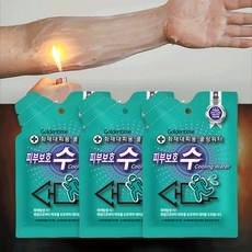 화재대피용 쿨링워터 피부보호수 재난 안전 생존 대비 용품, 투명, 3개