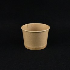 150cc 아이스크림컵 디저트컵 1000개(크라프트-무지)-뚜껑별도, 150cc(크라프트-무지)종이컵, 1개