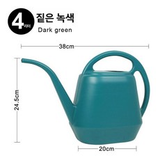 물조리개 물뿌리개 물조루 원예 홈가드닝 물분사기 식물, 딥그린[4L], 1개