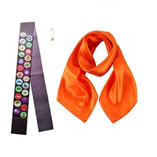 VIGUEUR Wilderness Explorer 스카우트 코스튬 세트 Merit 배지 새시와 스카프 포함 2피스