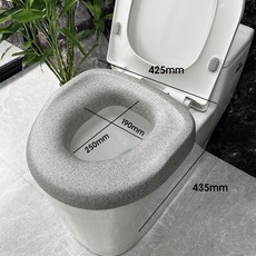 EPP馬桶增高墊, 1個, EPP馬桶加高墊-灰色【增高7厘米】