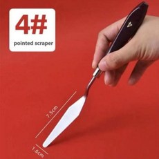 미니스패츌러 스페츌러 세트 일체형 블레이저 5개 스패출러 공구 주걱, E. 4호 스크래퍼