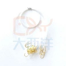黃雞子線鉤 金鉤子線, 1個, 金鉤5號 20門, 20門