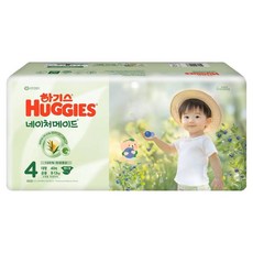 하기스 신형 네이처메이드 기저귀 밴드형 남여공용, 4단계, 40매