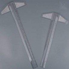 [하루셀렉] T자스탠드 스케치도구 조립식 T자 제도 도구, 35cm