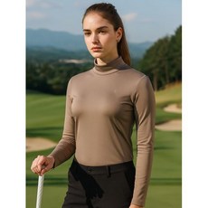 데니스골프25FW신상 여성 웜 플리스 기모 하이넥티_FAQFLTS653 1098961