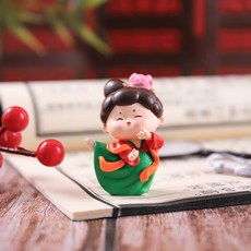 DIU 國潮古風大小號唐小環仕女擺件國風中式家居裝飾品, 1056-2B小號起舞