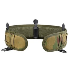 戶外多功能戰術腰封套裝尼龍蛇加厚腰帶，模組化全套腰封，耐磨耐用，戶外運動適用, 廢墟迷彩腰封, 1個