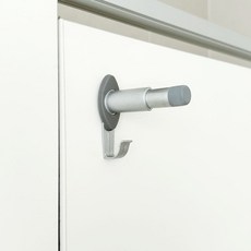 화장실 칸막이 큐비클부속 [옷걸이OS-410], 그레이, 1개