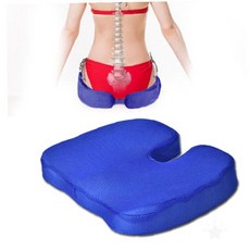 골반 엉덩이 편안한 착석 메모리폼 방석 의자 쿠션 통풍 구조 앉는 자세 교정, 브라운