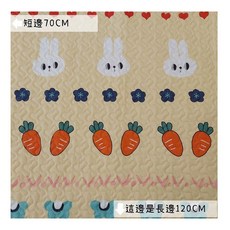 SHINYWAWA 兒童防滑午睡墊 幼兒園好物 兒童睡墊 防滑睡墊, 防滑睡墊-蘿蔔小兔子, 1個