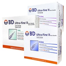 BD 울트라 파인2 인슐린 주사기 31G 6mm [0.3ml 0.5ml 1ml] 100개, 1개, BD 주사기 6mm 0.5ml 100개