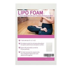 지방 후 폼 BBL 패드 8인치 x 11인치 복부 시트 수술 압박복과 함께 사용 1팩 360 보드 성형용, 1