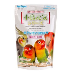 PetBest 小鳥元氣系列 鸚鵡飼料 長尾鸚鵡 營養豐富 促進健康 無添加人工色素及防腐劑, 500g, 1個