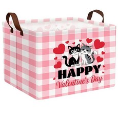 ASKETAM 아동용 대형 빈 부활절 바구니 패브릭 맞춤형 토끼 달걀 부활절 선물 바구니 남아 및 여아용 (토끼 마술사 부활절 달걀), 핑크 체크 무늬 고양이