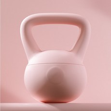 여성 남성 홈트용 소프트케틀벨 5kg 6kg 둔근 스쿼트 운동기구 웨이트 트레이닝 헬스기구, 1개, 5kg/핑크 초보자 여성용